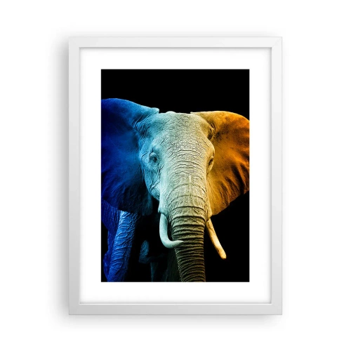 Poster in einem weißen Rahmen - Exzentrisch, kein Verrückter - 30x40 cm