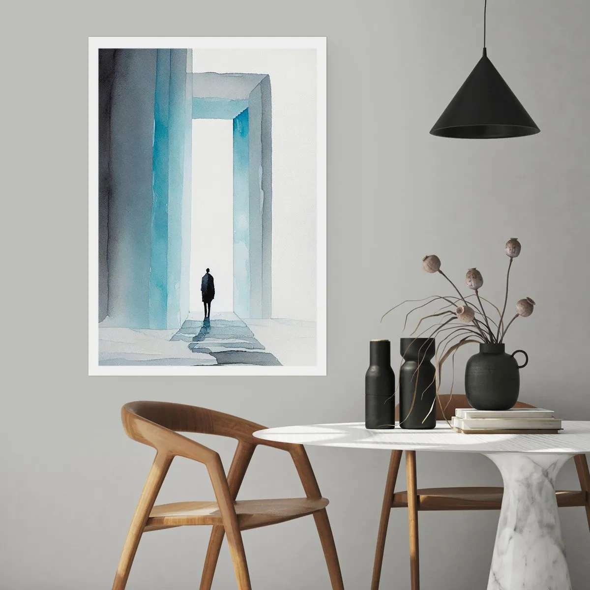 Poster - Lebe ohne Grenzen - 30x40 cm