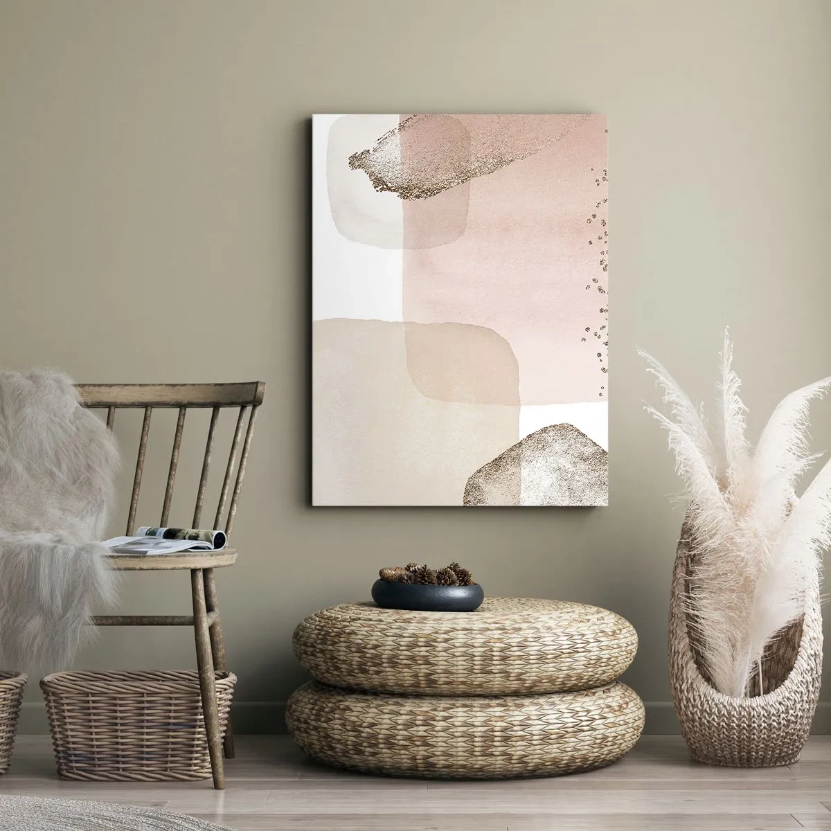 Bild auf Leinwand - Leinwandbild - Ein Blick durch die Farbe - 55x100 cm