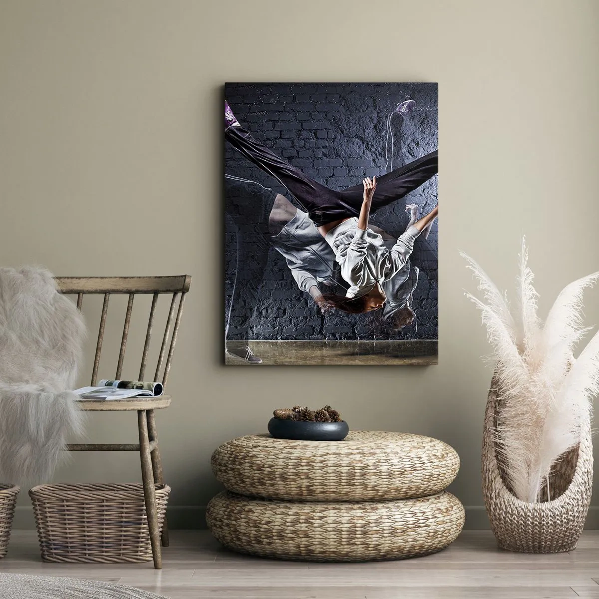 Bild auf Leinwand - Leinwandbild - Straßenstar - 65x120 cm