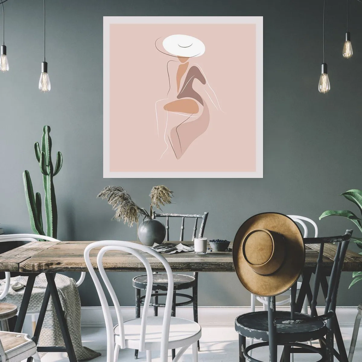 Poster - Eine Dame sein - 60x60 cm