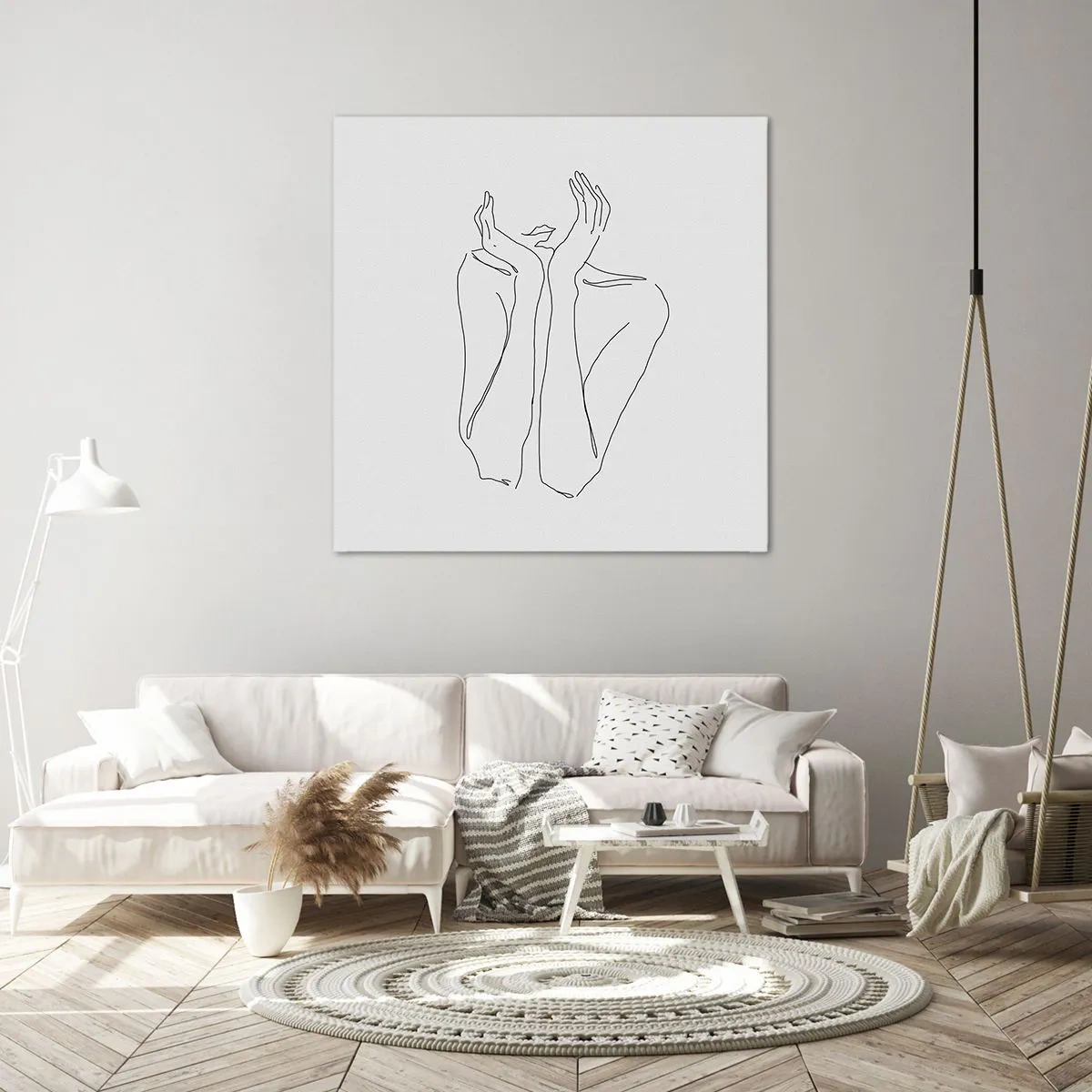 Bild auf Leinwand - Leinwandbild - Wovon Mädchen träumen - 50x50 cm