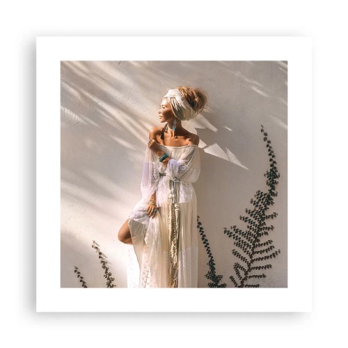 Poster - Die Sonne und das Mädchen - 40x40 cm