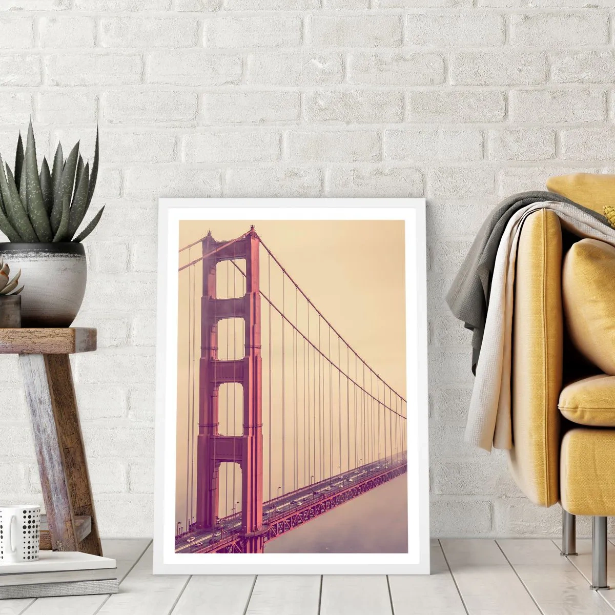 Poster in einem weißen Rahmen - Zwischen Himmel und Erde - 30x40 cm