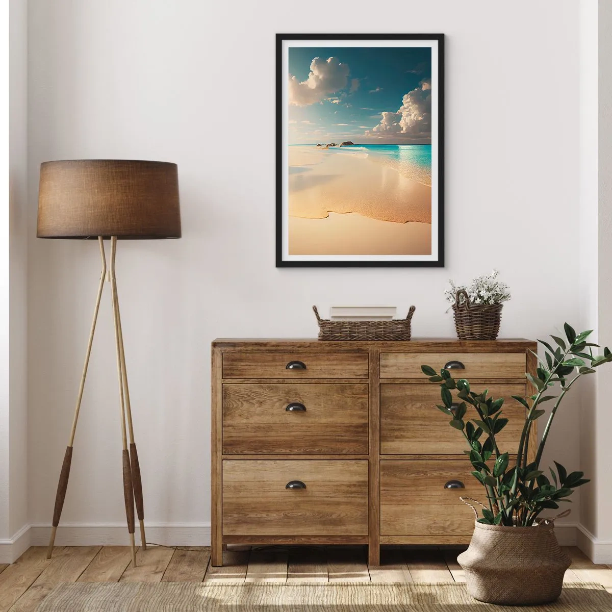 Poster in einem schwarzem Rahmen - Erträumter Tag - 40x50 cm