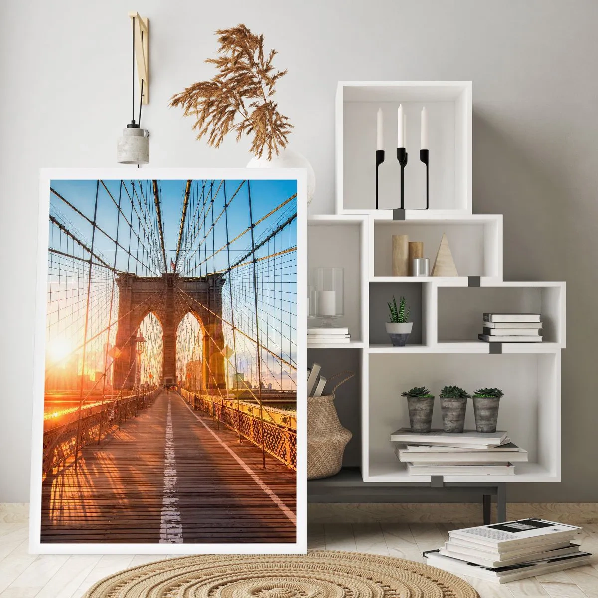 Poster - Auf der goldenen Brücke - 40x50 cm