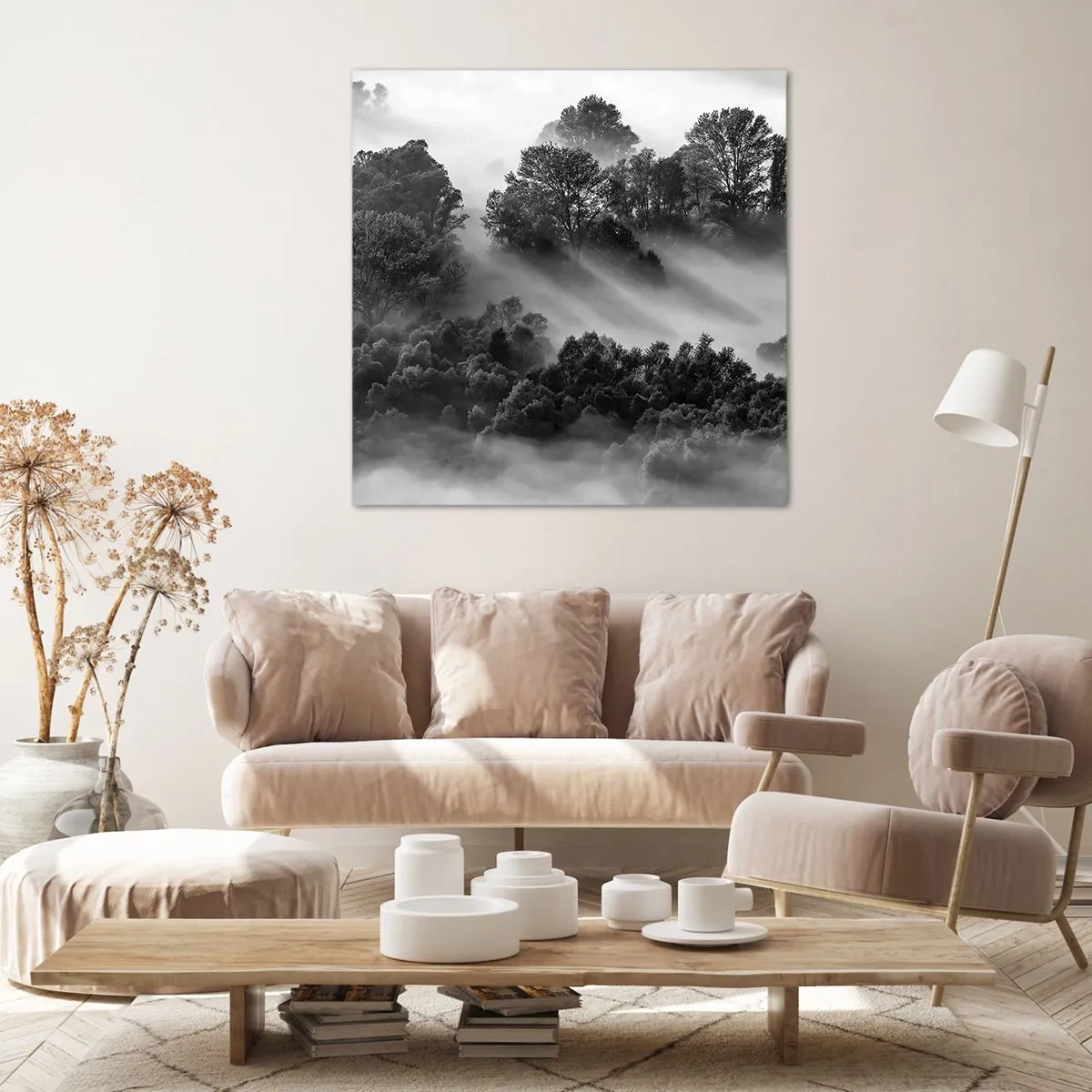 Bild auf Leinwand - Leinwandbild - Aufstehend aus dem Schlaf - 60x60 cm