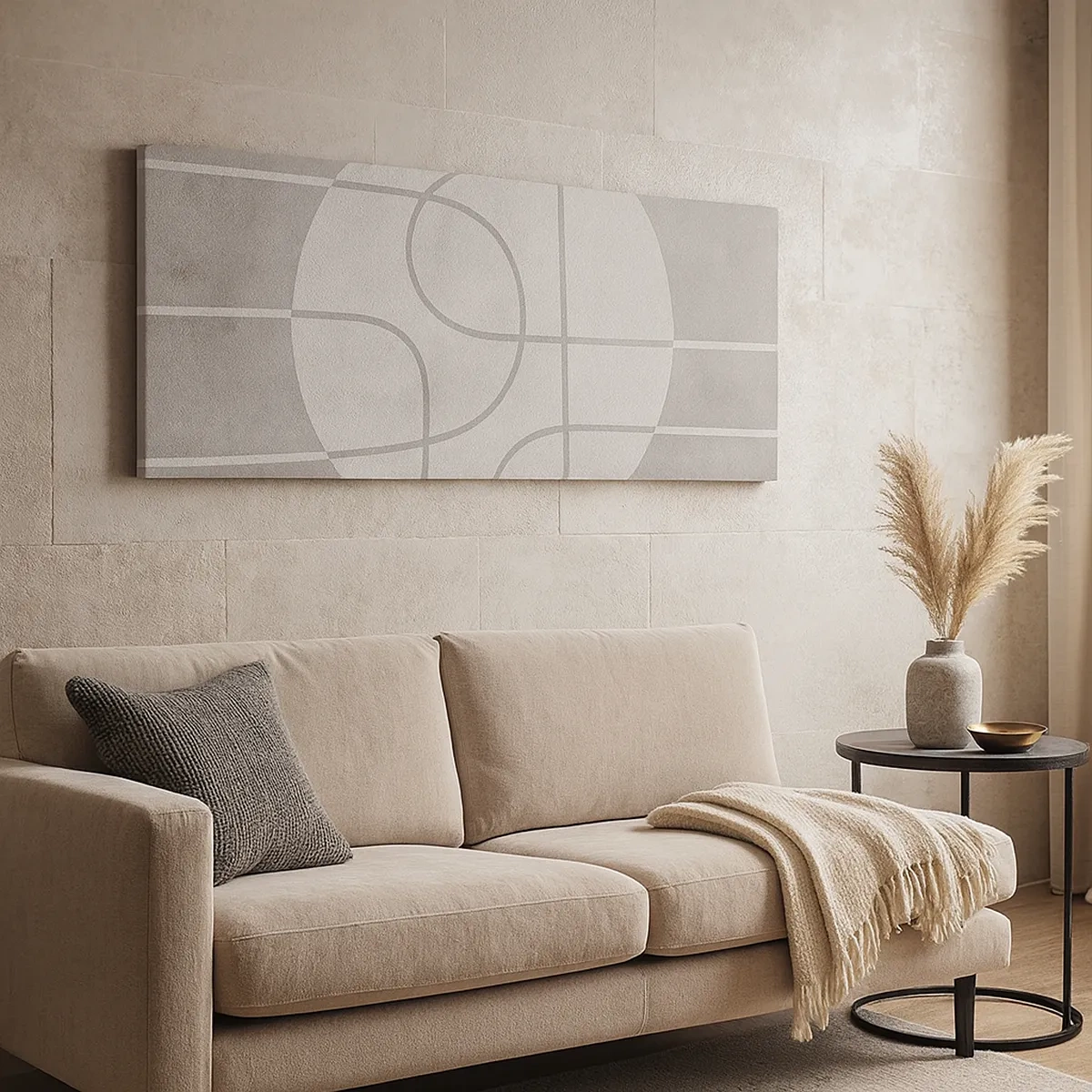 Bild auf Leinwand - Leinwandbild - Kreisförmig und geradeaus - 30x30 cm