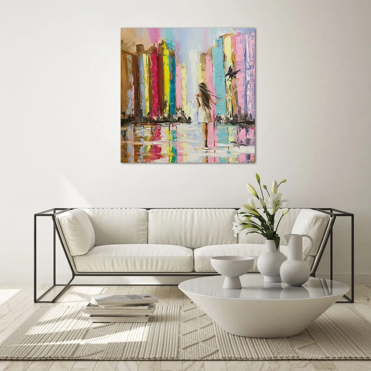 Glasbild - Bild auf glas - Folge mir - 50x50 cm