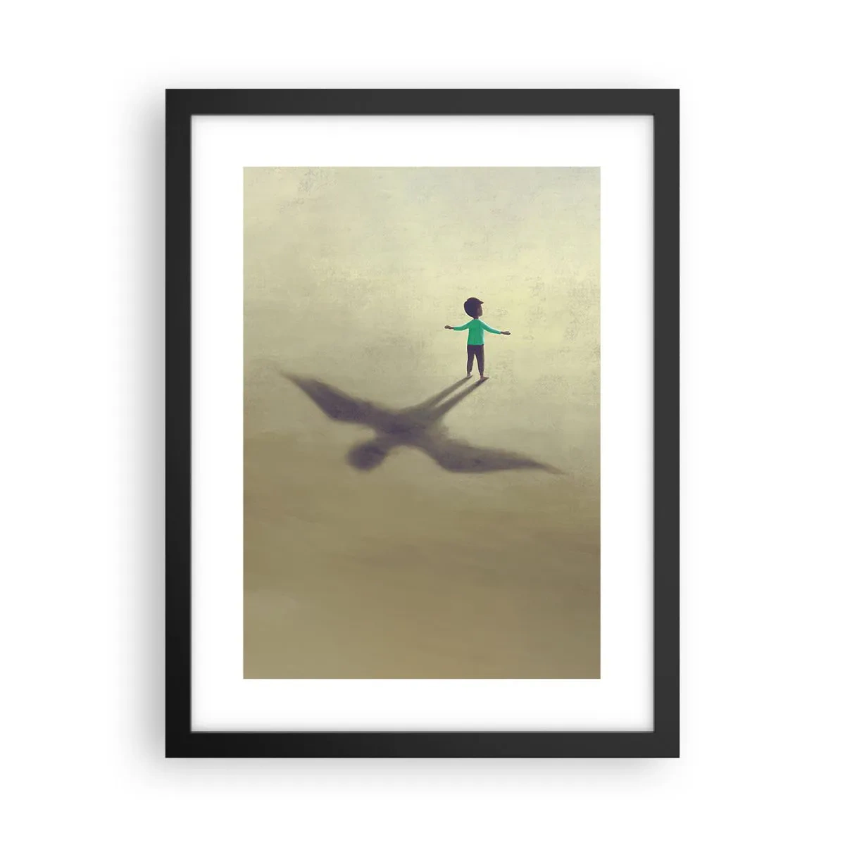 Poster in einem schwarzem Rahmen - Der Held der Zukunft - 30x40 cm