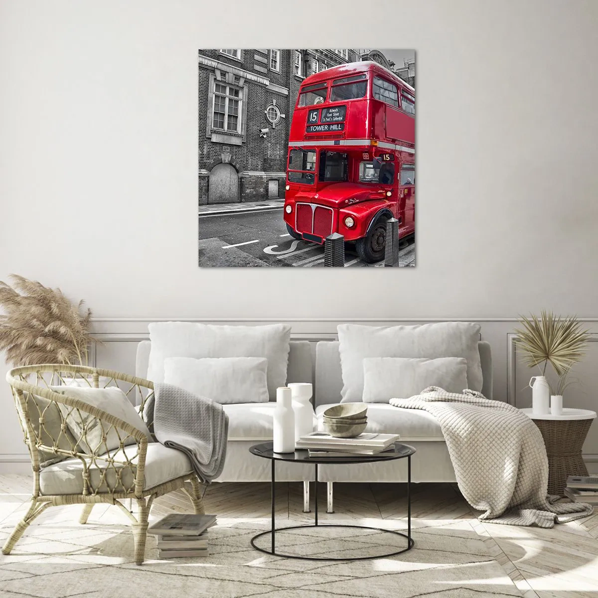 Glasbild - Bild auf glas - Immer gleich - 70x70 cm