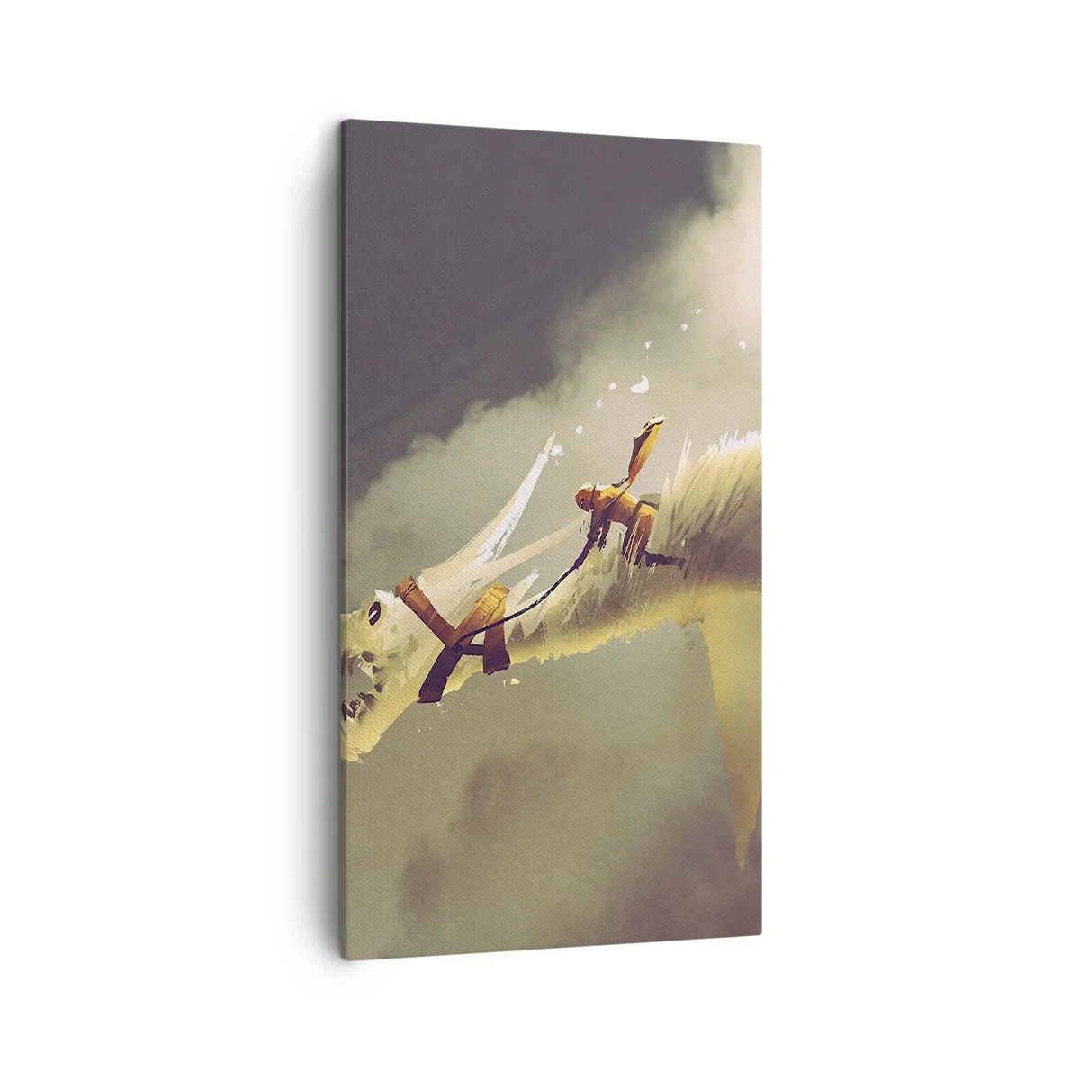 Bild auf Leinwand - Leinwandbild - Die Welt zur Rettung - 45x80 cm