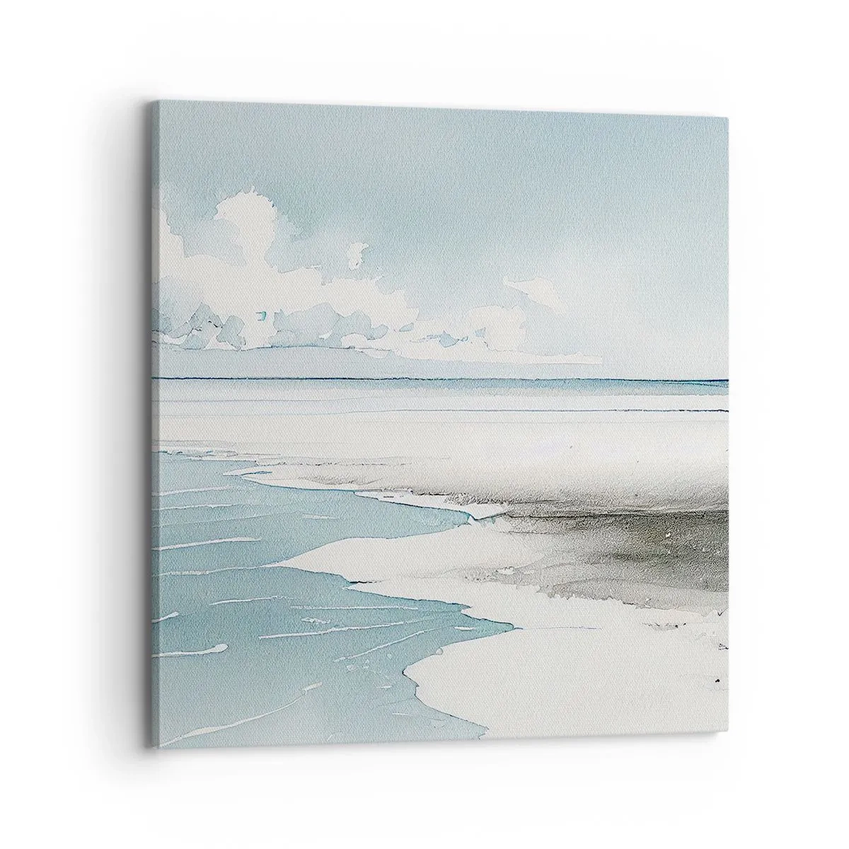 Bild auf Leinwand - Leinwandbild - Sanfte Flut - 70x70 cm