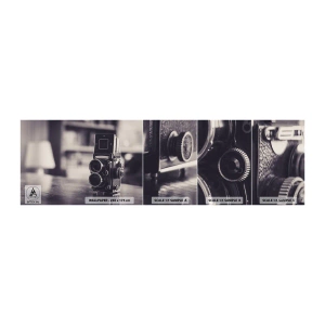 Fototapeten Muster Selbstklebend Deluxe Sticker - Zauber alter Fotografie - Retro, Kamera, Jahrgang - 100x30 cm