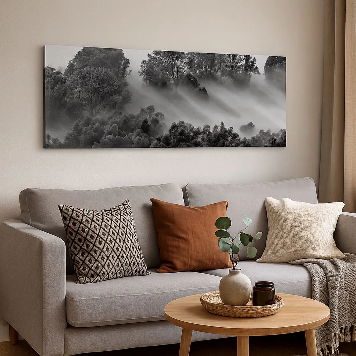 Bild auf Leinwand - Leinwandbild - Aufstehend aus dem Schlaf - 100x40 cm