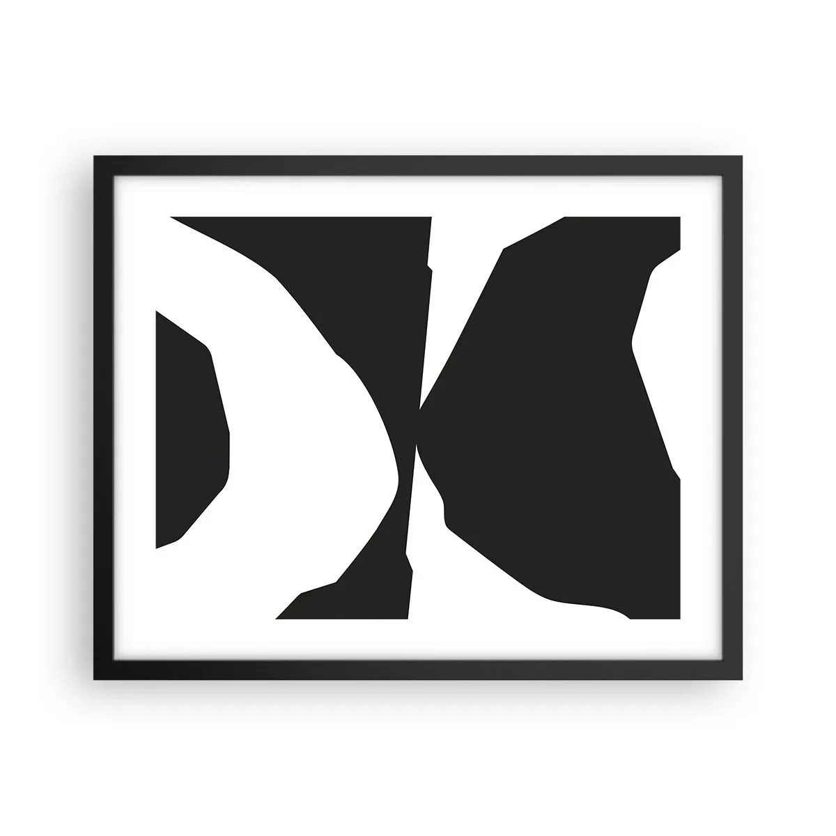 Poster in einem schwarzem Rahmen - Positiv negativ - 50x40 cm