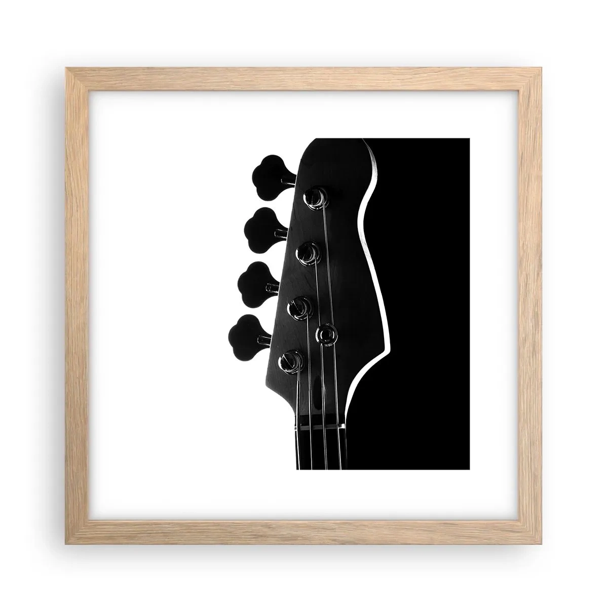 Poster in einem Rahmen aus heller Eiche - Rockige Stille - 30x30 cm