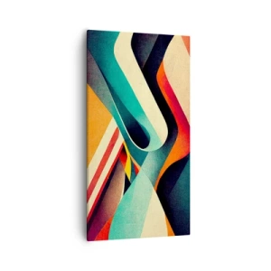 Bild auf Leinwand - Leinwandbild - Intensive Komposition - 55x100 cm