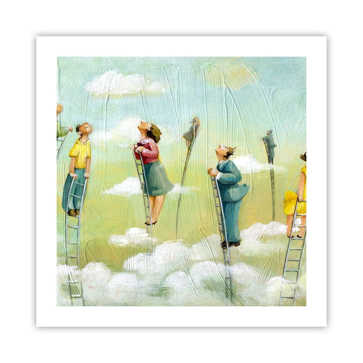 Poster - Hinter deinem Traum - 50x50 cm