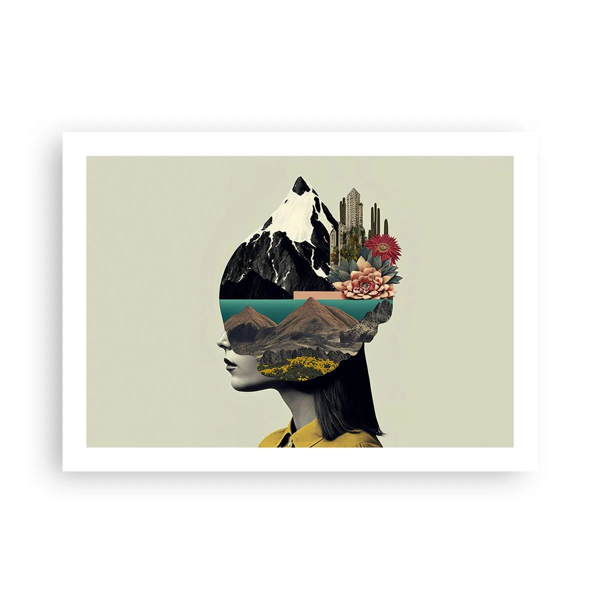 Poster - Frau – bleibt immer ein Geheimnis - 70x50 cm