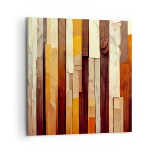 Bild auf Leinwand - Leinwandbild - Hymne der Waldbäume - 60x60 cm