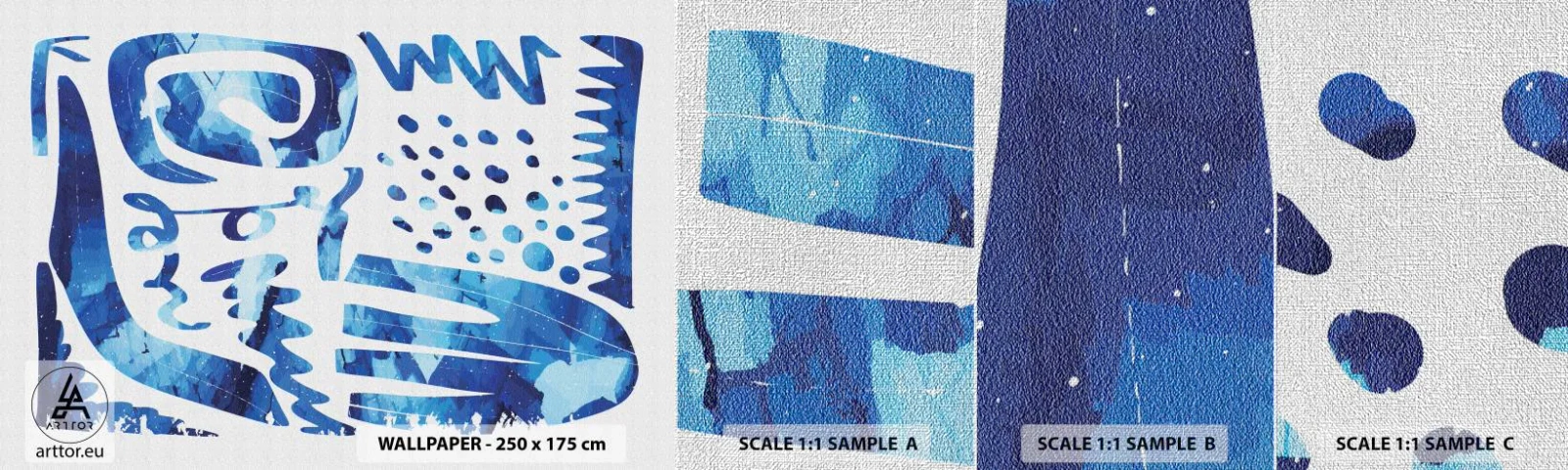 Fototapeten Muster Premium Canvas - Zurück zu den Wurzeln - Boho, Abstraktion, Minimalistisch - 100x30 cm