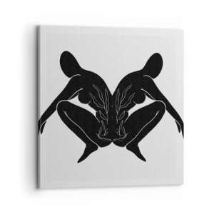 Bild auf Leinwand - Leinwandbild - Gemeinsame Seele - 70x70 cm