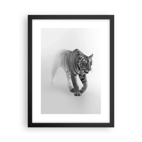 Poster in einem schwarzem Rahmen - Im Nebel gelauert - 30x40 cm