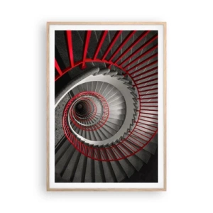 Poster in einem Rahmen aus heller Eiche - Architekturspaß - 70x100 cm
