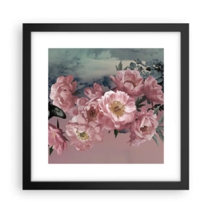 Poster in einem schwarzem Rahmen - Der Höhepunkt der Romantik - 30x30 cm