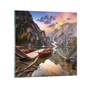 Glasbild - Bild auf glas - Versprechen des Tages - 60x60 cm