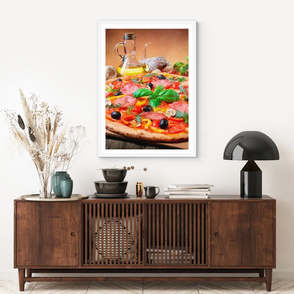 Poster in einem weißen Rahmen - Mit echtem italienischem Flair - 40x50 cm