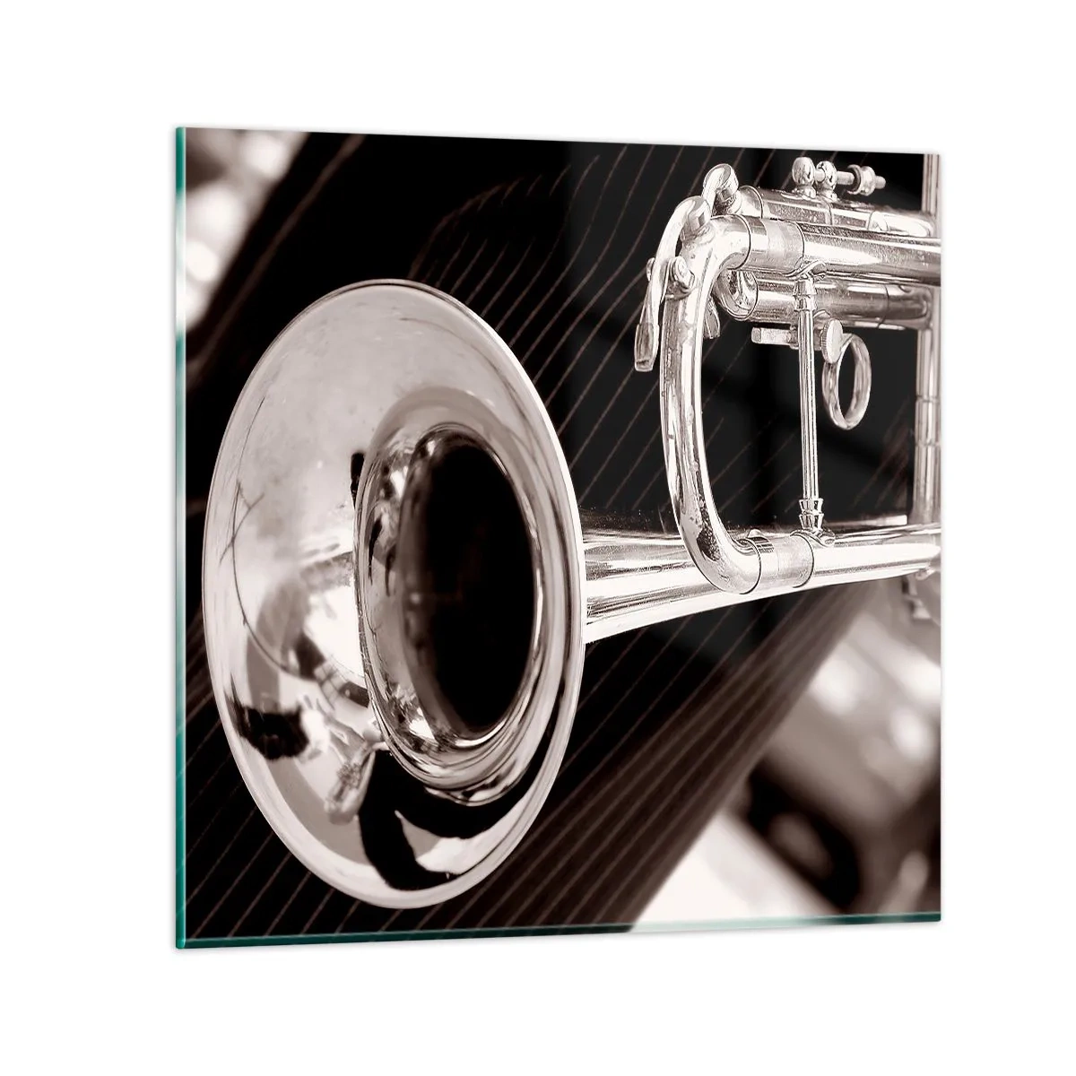 Glasbild - Bild auf glas - Eine musikalische Reise in die 1930er Jahre - 60x60 cm