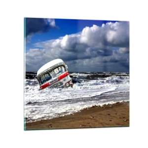 Glasbild - Bild auf glas - Und was stehst du so erstaunt? - 30x30 cm