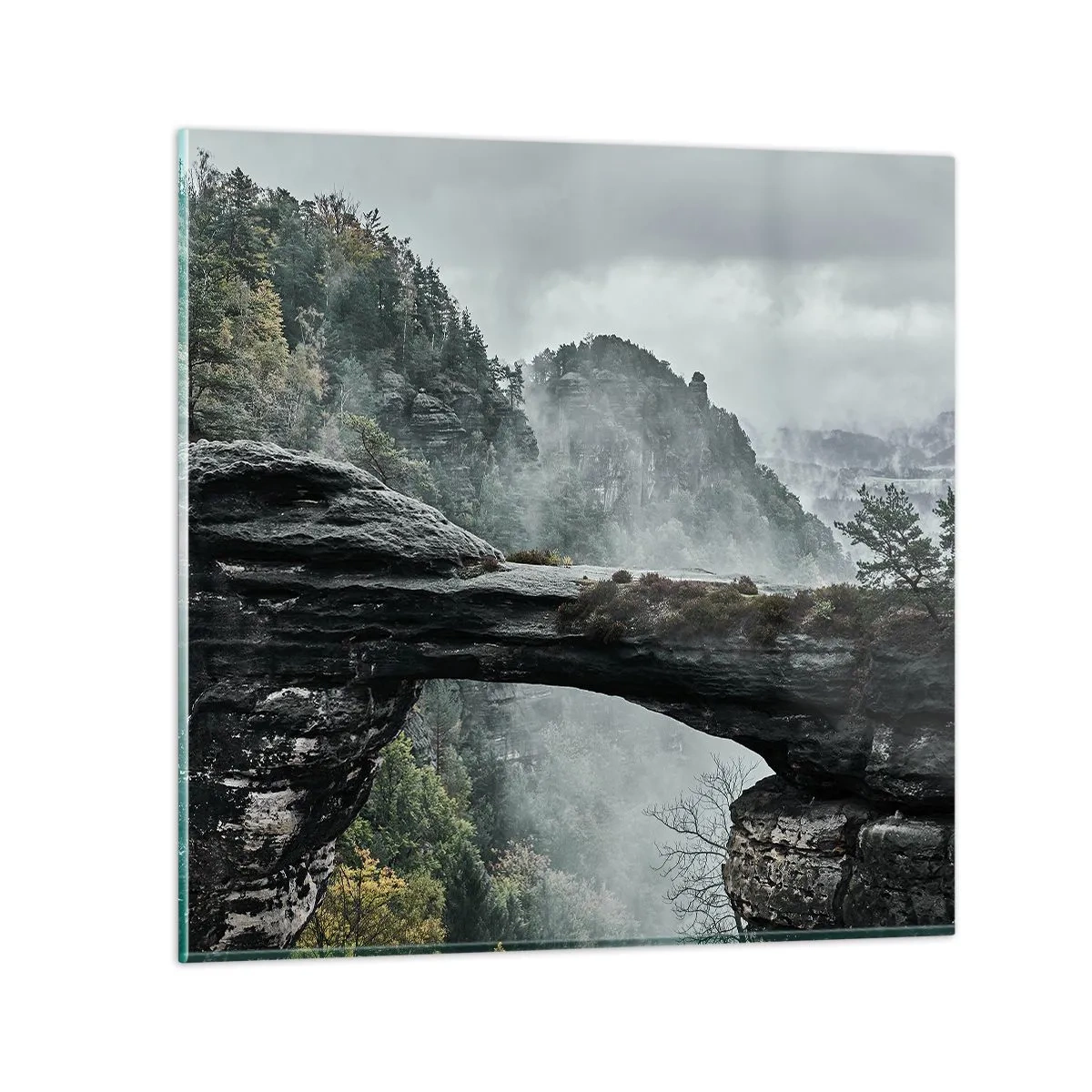 Glasbild - Bild auf glas - Abenteuer beginnt gleich - 70x70 cm