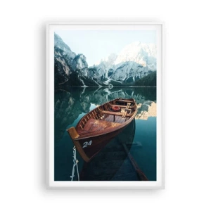 Poster in einem weißen Rahmen - Wie auf Glas gemalt - 70x100 cm