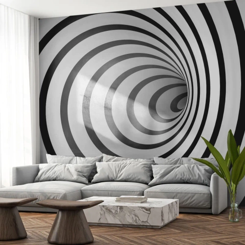 Fototapete Premium Canvas - Sie können dem auch nicht widerstehen? - Abstraktion, 3D, Wirbel - 250x175 cm