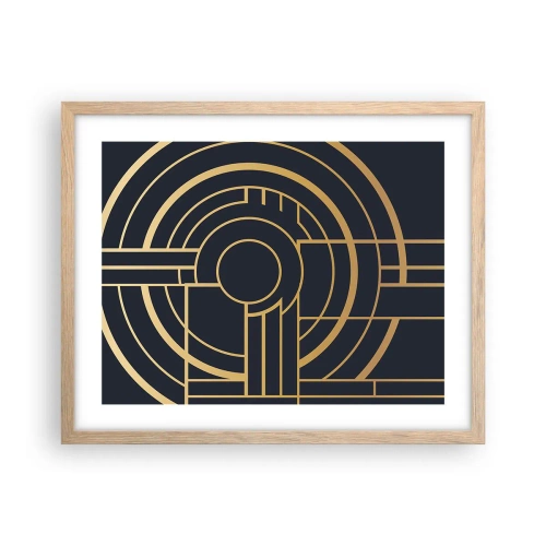Poster in einem Rahmen aus heller Eiche - Wendungen der Dinge - 50x40 cm