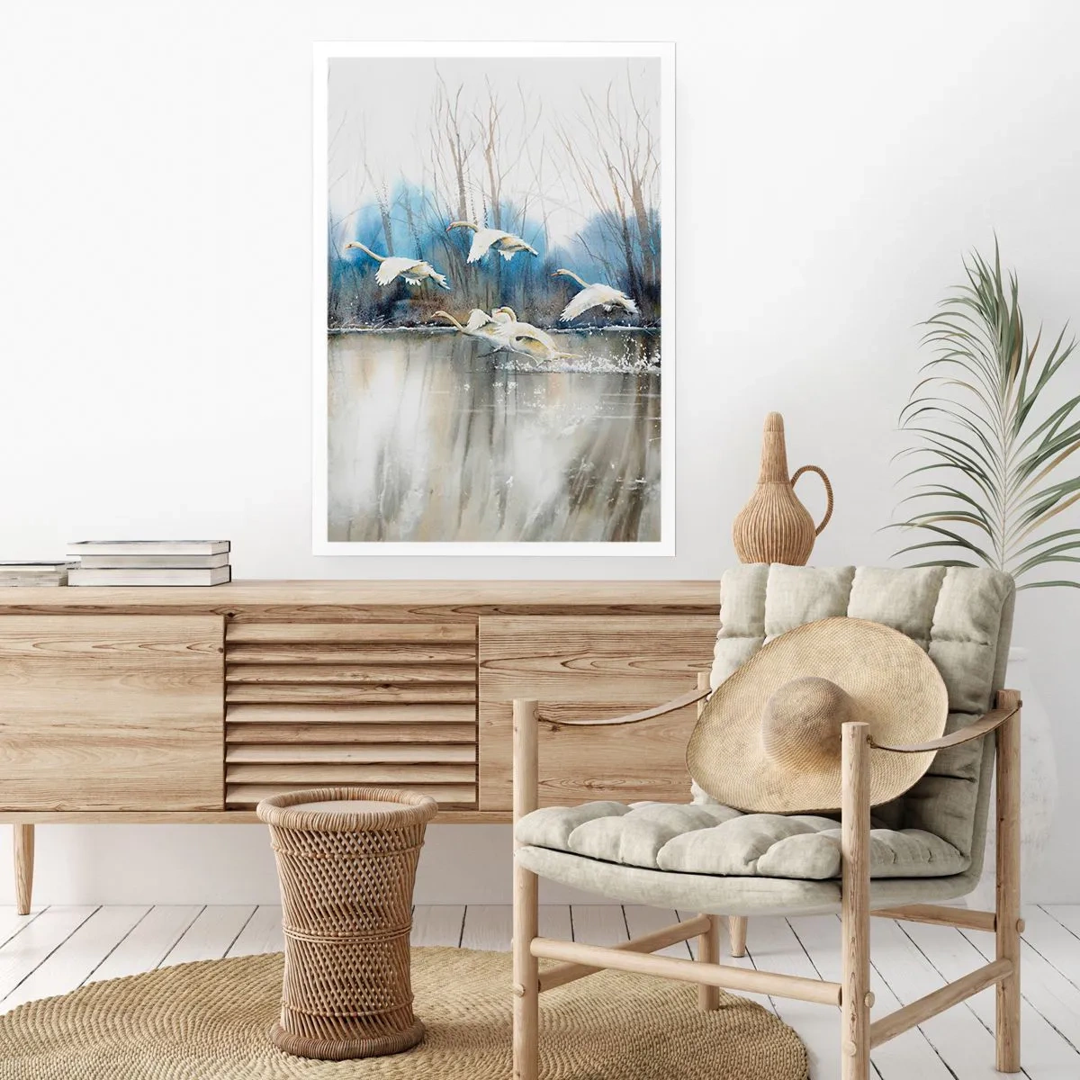 Poster - Wie im Märchen von den wilden Schwänen - 30x40 cm