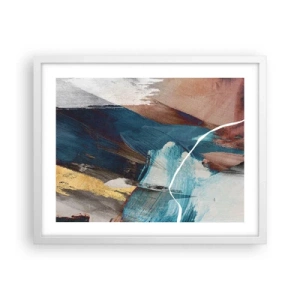 Poster in einem weißen Rahmen - Großzügig und mit Energie - 50x40 cm