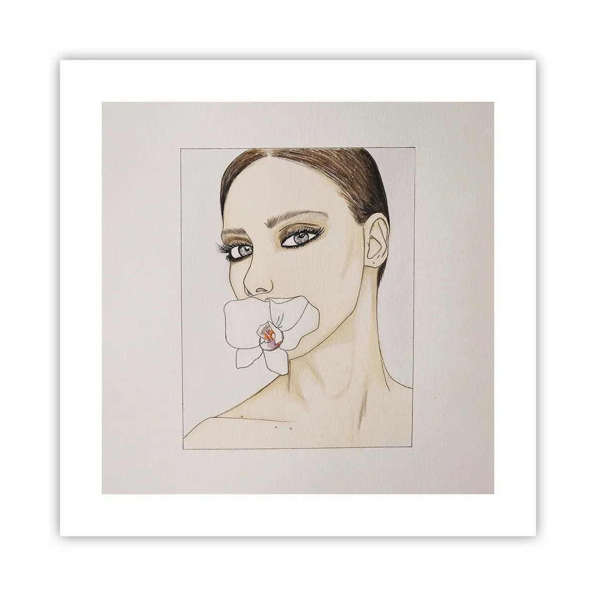 Poster - Ein Symbol für Eleganz und Schönheit - 40x40 cm