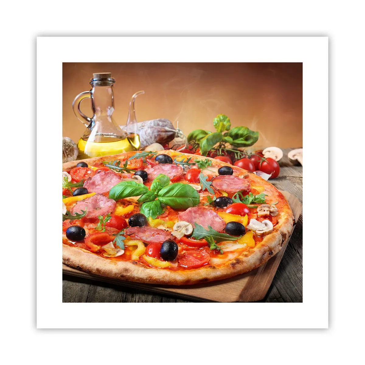 Poster - Mit echtem italienischem Flair - 40x40 cm