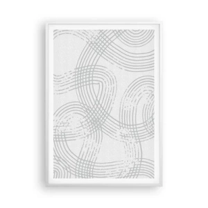 Poster in einem weißen Rahmen - Es gibt keinen einfachen Weg - 70x100 cm