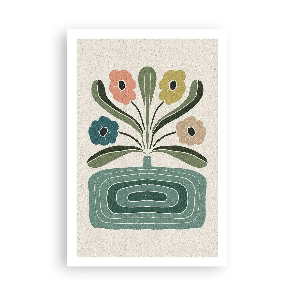 Poster - Symmetrischer Strauß - 61x91 cm