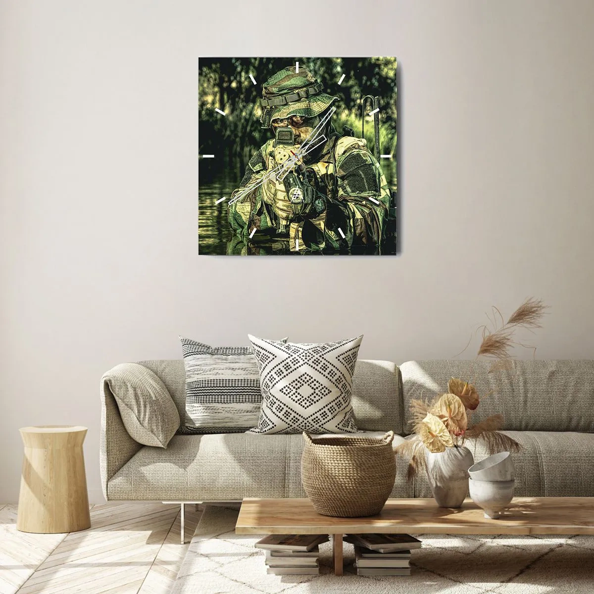 Wanduhr - Glasuhr - Das Beste vom Besten - 40x40 cm