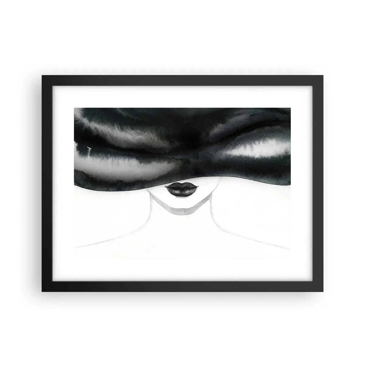 Poster in einem schwarzem Rahmen - Ein sinnliches Geheimnis - 40x30 cm