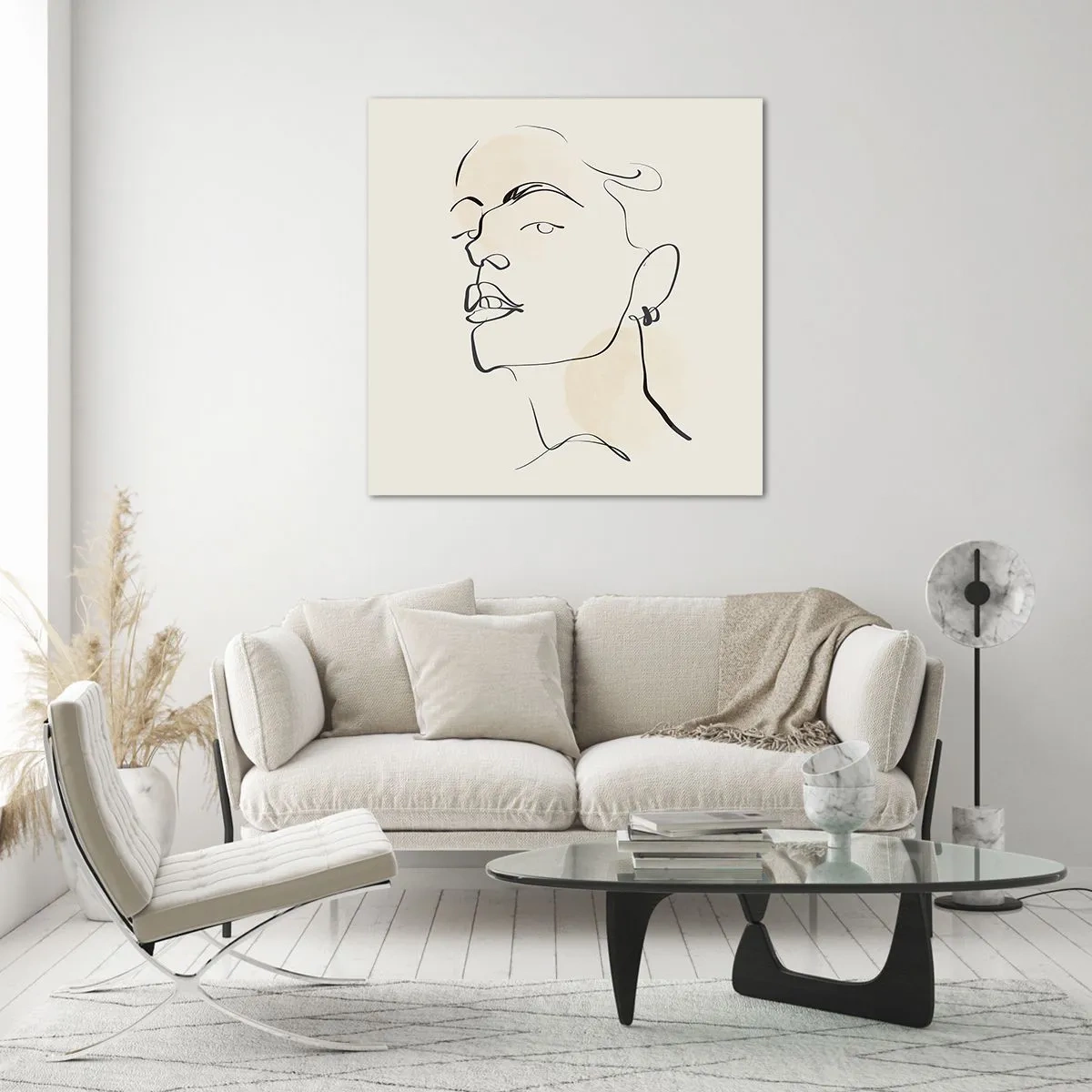 Glasbild - Bild auf glas - Ein stolzer Blick - 60x60 cm