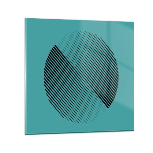 Glasbild - Bild auf glas - Kreis – eine geometrische Variante - 30x30 cm