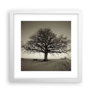 Poster in einem weißen Rahmen - Von hier zu Ewigkeit - 30x30 cm