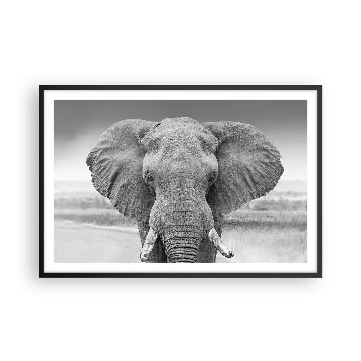 Poster in einem schwarzem Rahmen - Willkommen in meiner Welt - 91x61 cm